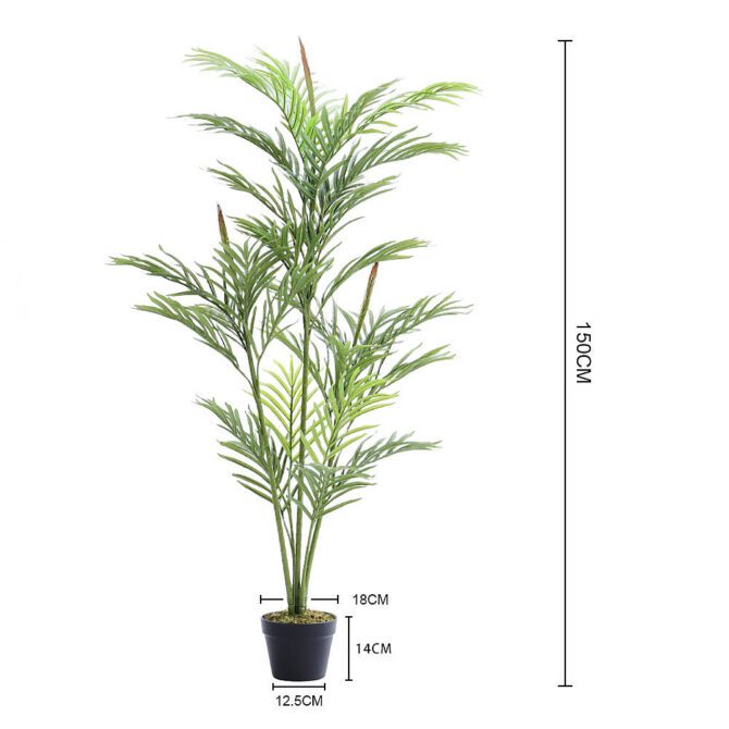 Artificial Plant House Plant Indoor Decorative Plant Palm Tree in Black Pot 150 cm