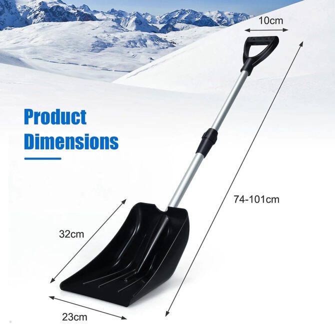 Costway Shovel Extendable Shovel Compact Snow Removal Tool