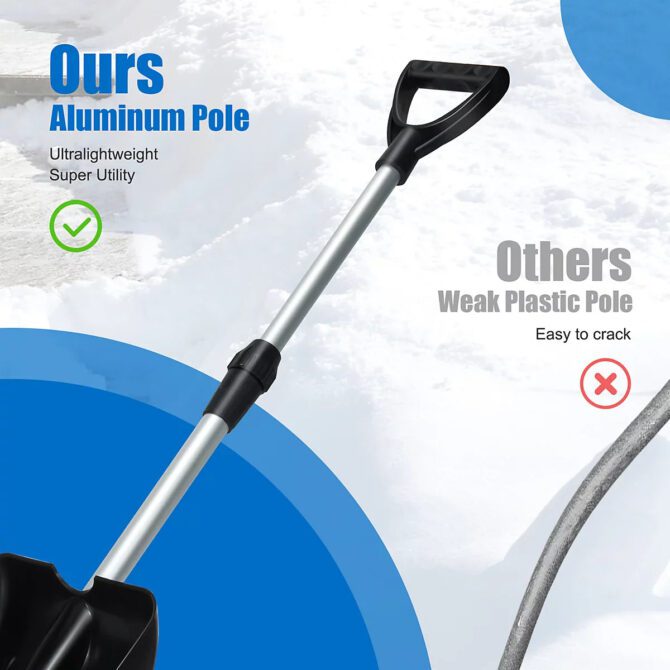 Costway Shovel Extendable Shovel Compact Snow Removal Tool